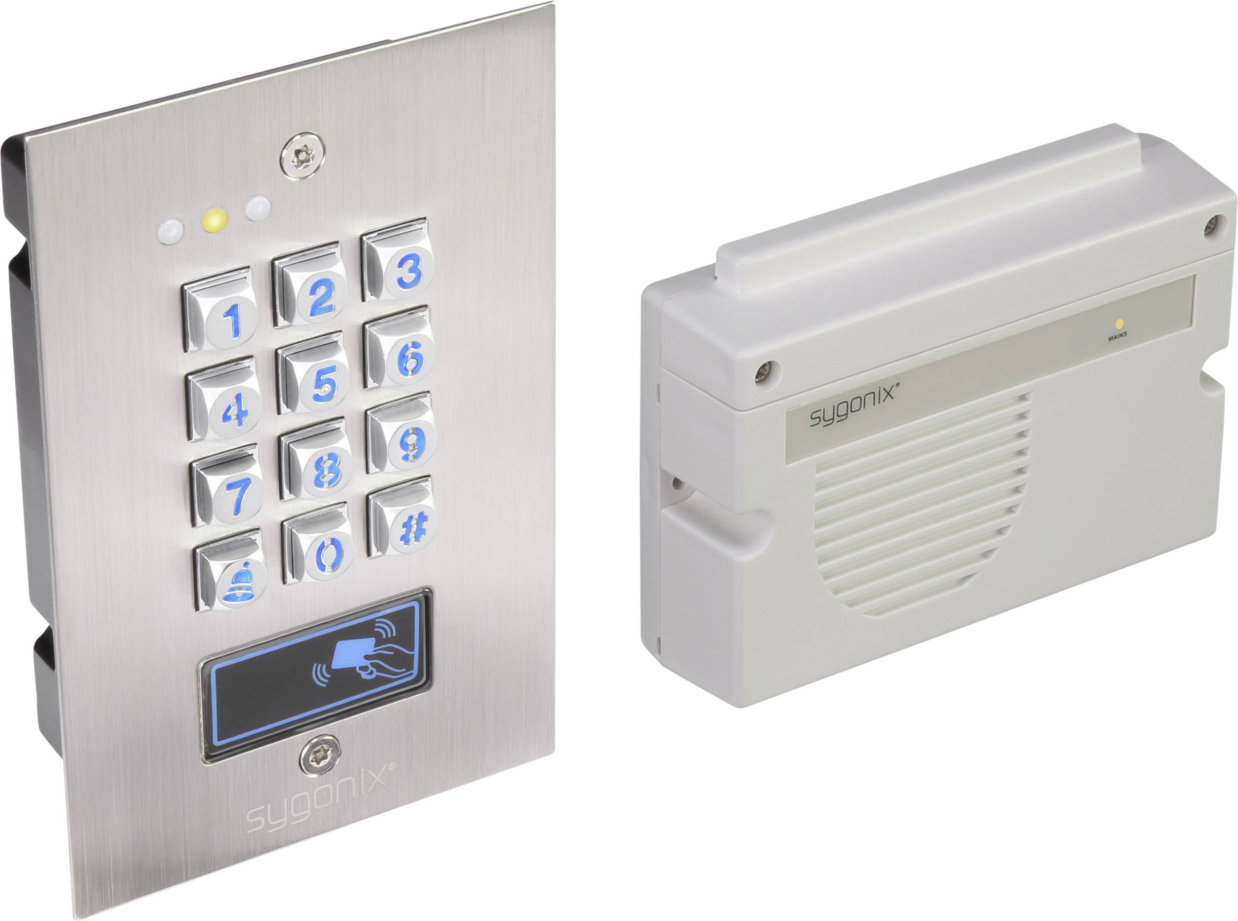 Sygonix 1582021 Codeschloss Unterputz IP66 mit beleuchteter Tastatur, mit separater Auswerteeinheit