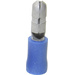 TRU Components 1583025 Rundstecker 1.50mm² 2.50mm² Stift-Ø: 5mm Teilisoliert Blau