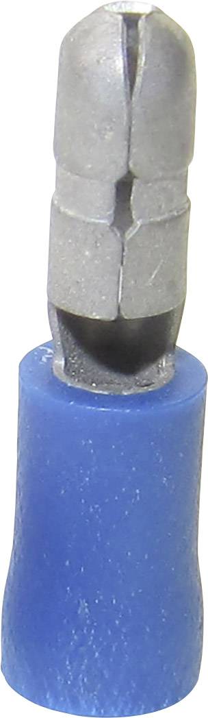 TRU Components 1583183 Rundstecker 1.50mm² 2.50mm² Stift-Ø: 4mm Teilisoliert Blau