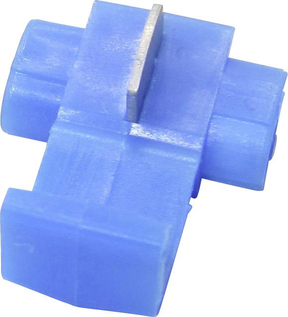 TRU Components 1583029 Schnellklemmverbinder flexibel: 2.50-2.50mm² starr: 1.50-1.50mm² Polzahl: 2 Blau