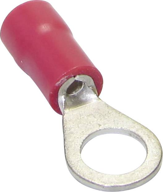 TRU Components 1583106 Ringkabelschuh Querschnitt (max.)=1.50mm² Loch-Ø=13mm Teilisoliert Rot