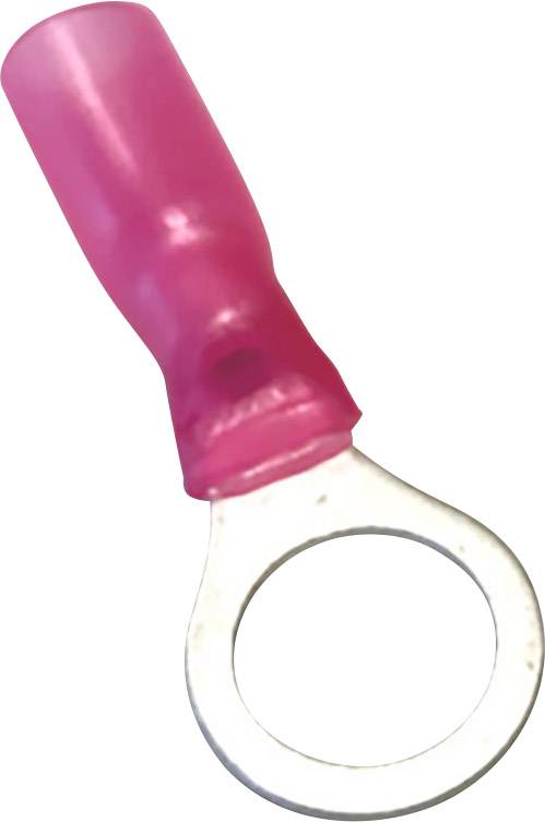 TRU Components 1583108 Ringkabelschuh mit Schrumpfschlauch Querschnitt (max.)=1.50mm² Teilisoliert Rot