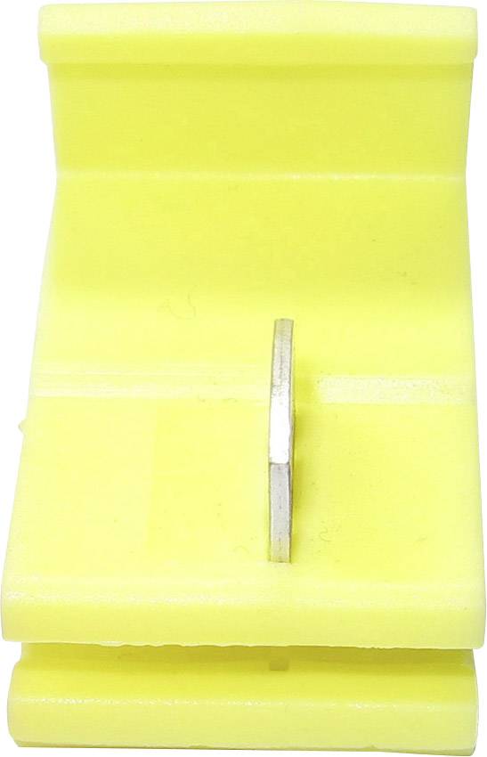 TRU Components 1583190 Schnellklemmverbinder flexibel: 4-4mm² starr: 2.50-2.50mm² Polzahl: 2 Gelb