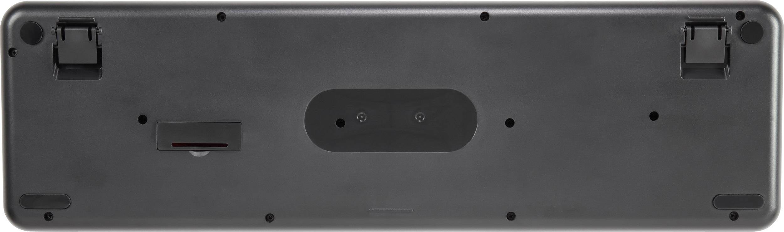 Renkforce RF-DS-RETRO Funk Tastatur, Maus-Set Deutsch, QWERTZ Schwarz, Rot