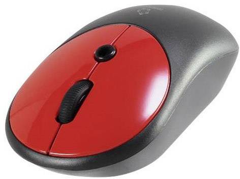 Renkforce RF-DS-RETRO Funk Tastatur, Maus-Set Deutsch, QWERTZ Schwarz, Rot