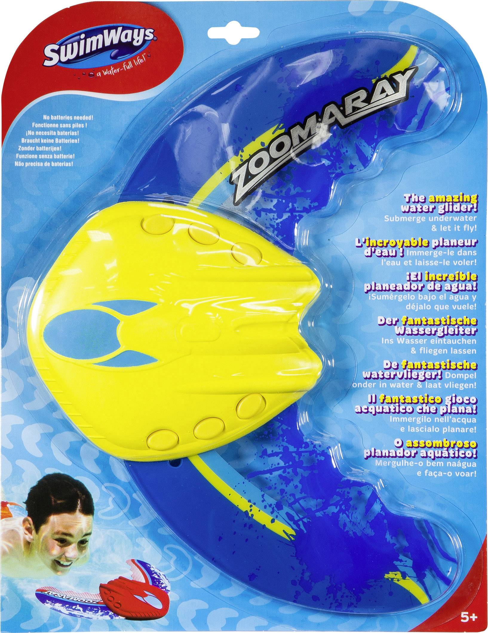 Spin Master Zoom-A-Ray Large Wassergleiter und Fangspiel, sortiert