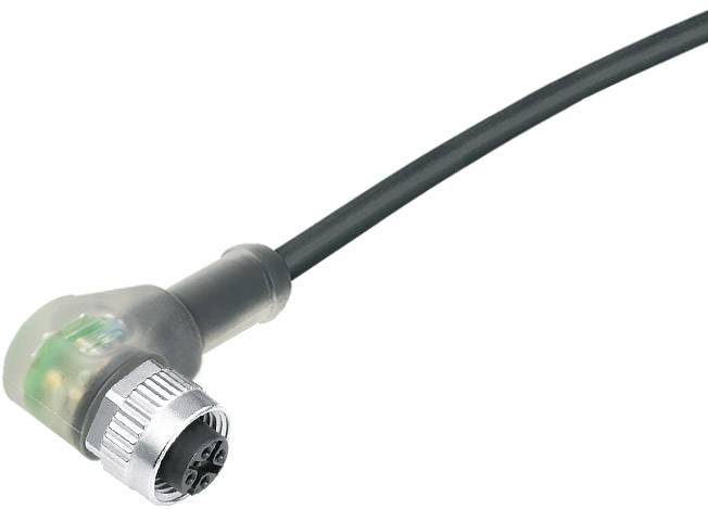 Binder 77 3634 0000 50003-0500 Sensor-/Aktor-Steckverbinder, konfektioniert M12 Buchse, gewinkelt 5.00m Polzahl Sensoren: 4 1St.
