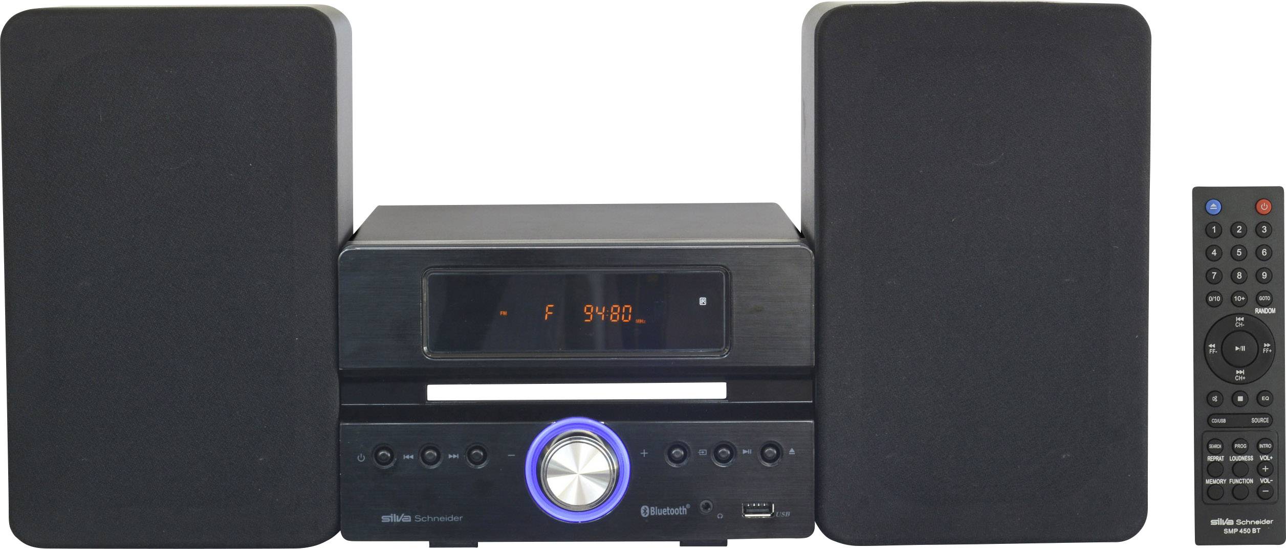 Silva Schneider SMP 450 BT Stereoanlage CD, USB, Schwarz