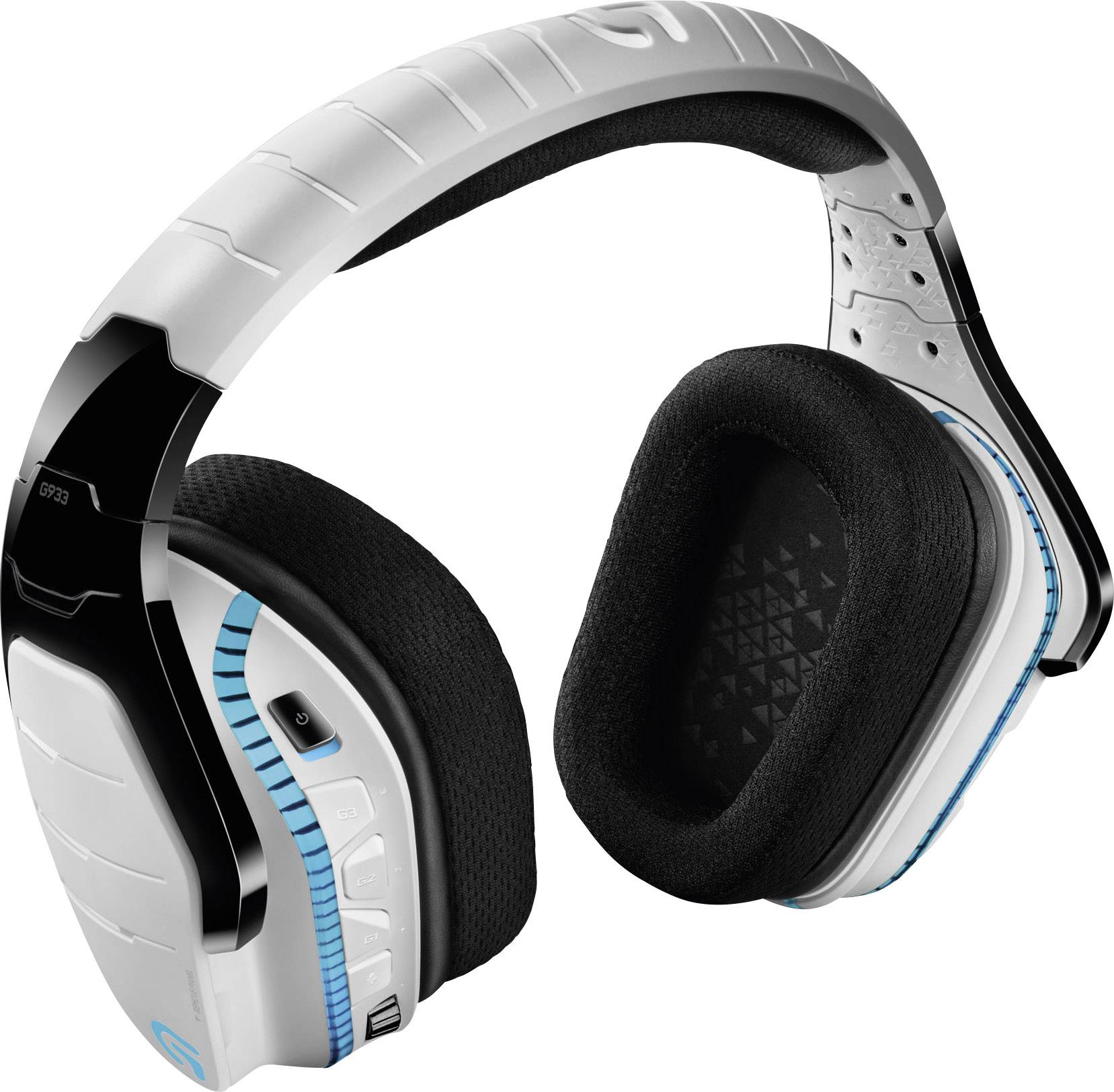 Logitech Gaming G933 Artemis Spectrum™ Gaming Headset USB, 3.5 mm Klinke schnurlos Over Ear Weiß