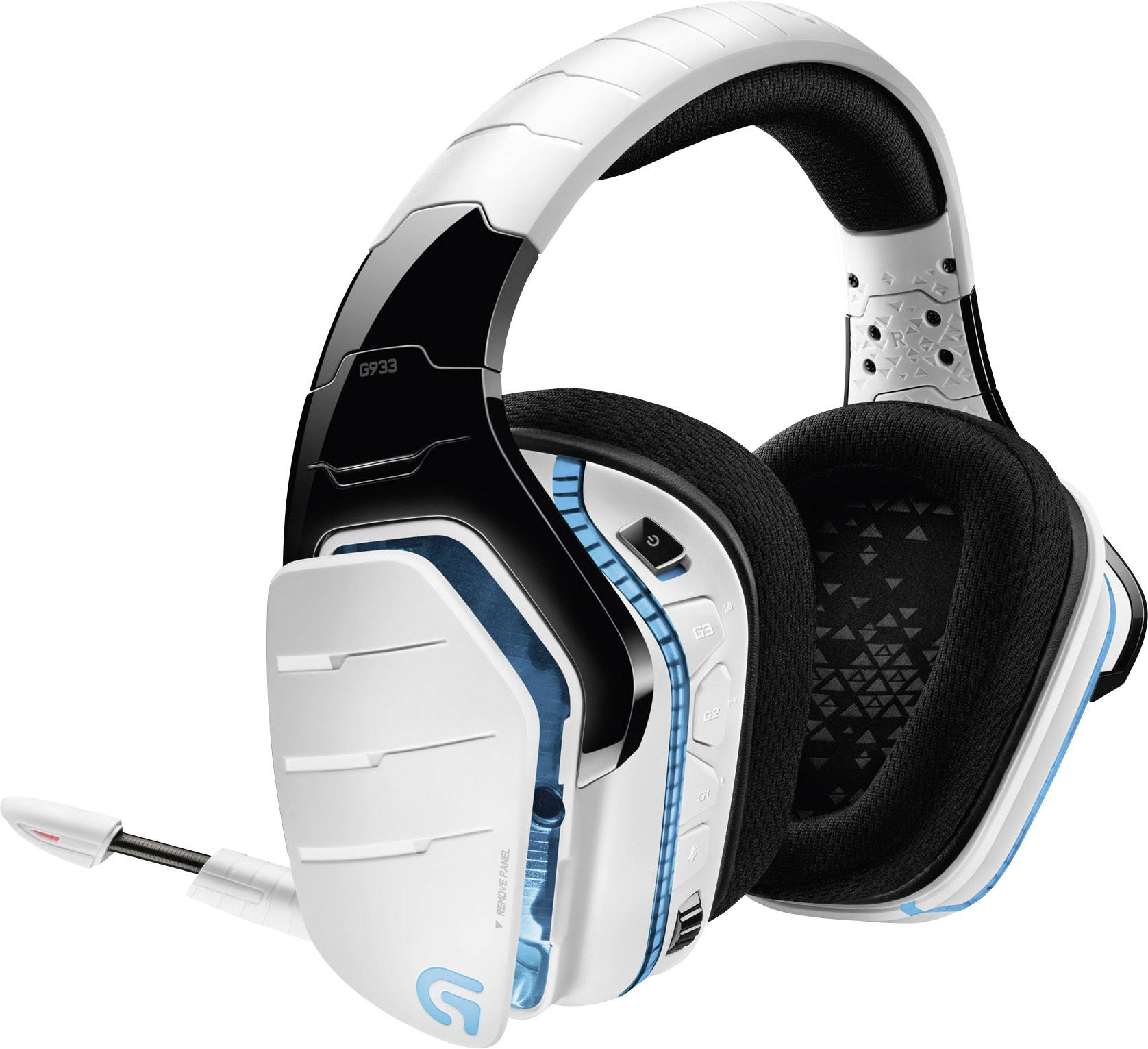 Logitech Gaming G933 Artemis Spectrum™ Gaming Headset USB, 3.5 mm Klinke schnurlos Over Ear Weiß