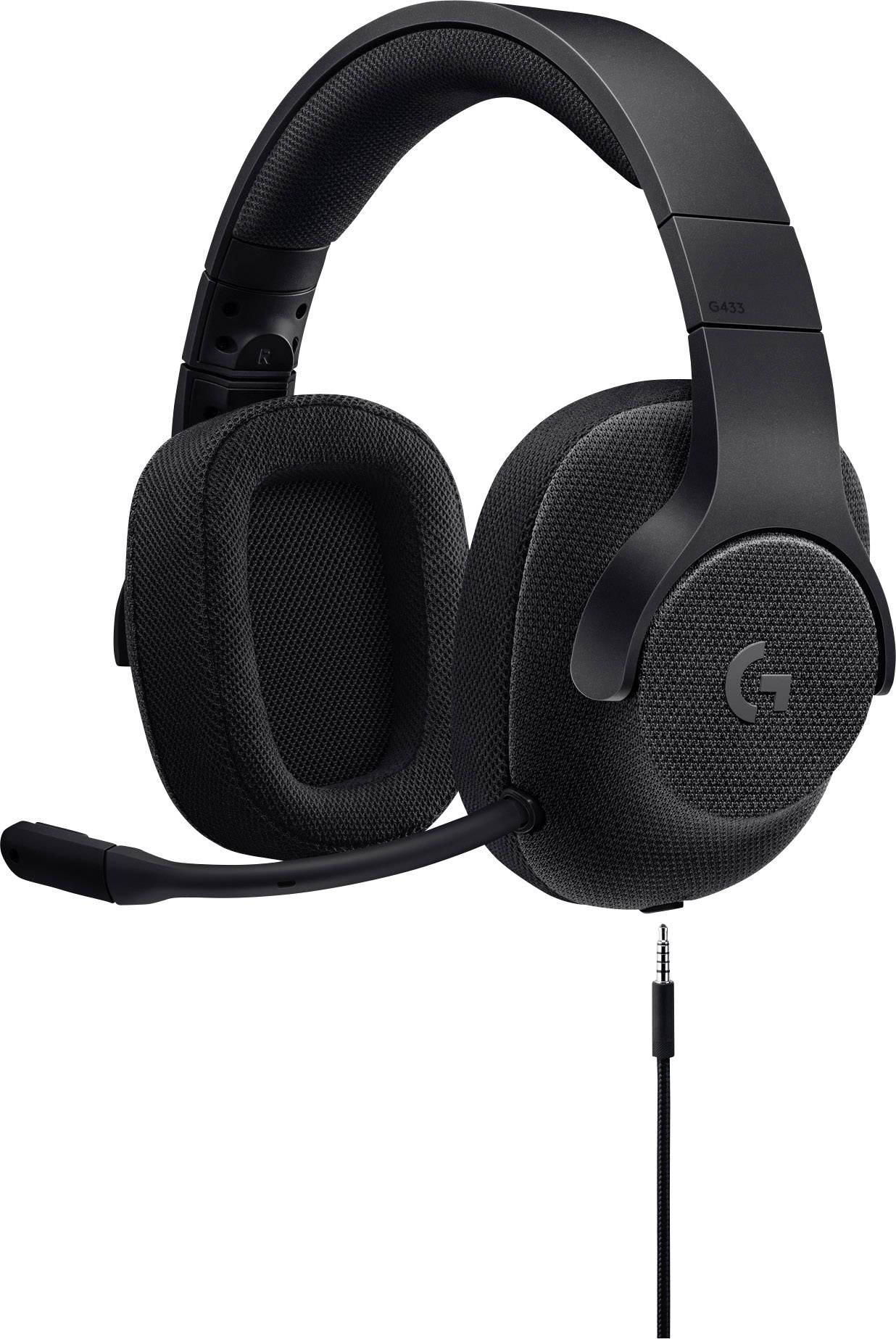 Logitech Gaming G433 Gaming Over Ear Headset kabelgebunden 7.1 Surround Schwarz Mikrofon-Rauschunte