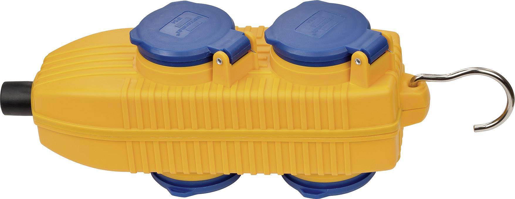 Brennenstuhl 1081070010 Steckdosenleiste ohne Schalter Blau, Gelb