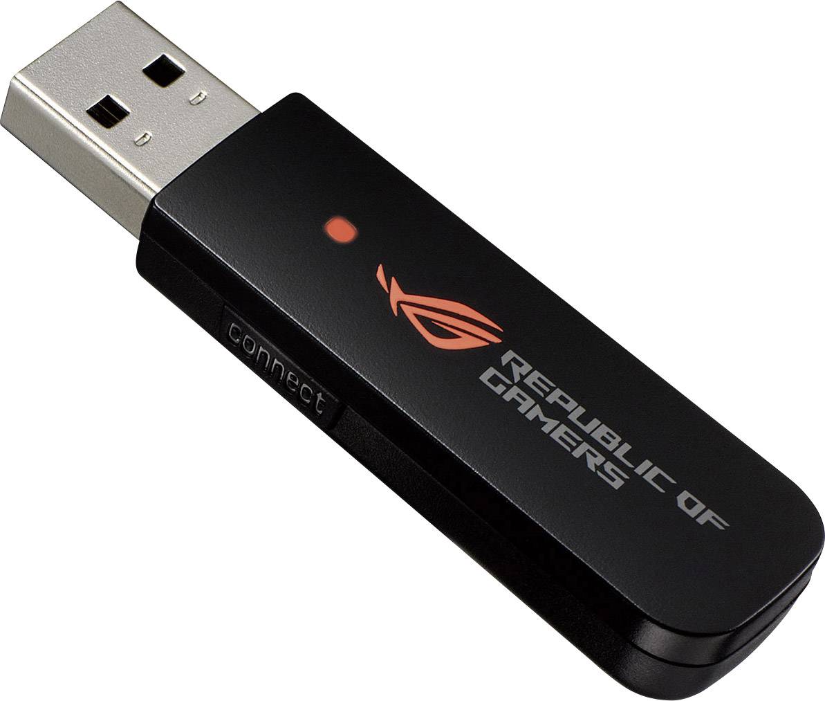 Asus ROG Strix Wireless Gaming Headset DECT, USB, 3.5mm Klinke schnurlos Over Ear Schwarz