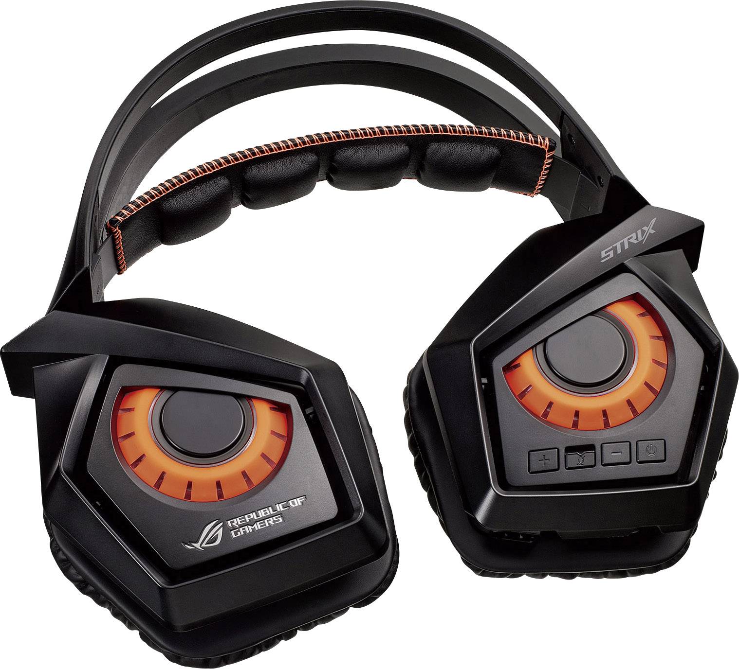 Asus ROG Strix Wireless Gaming Headset DECT, USB, 3.5mm Klinke schnurlos Over Ear Schwarz