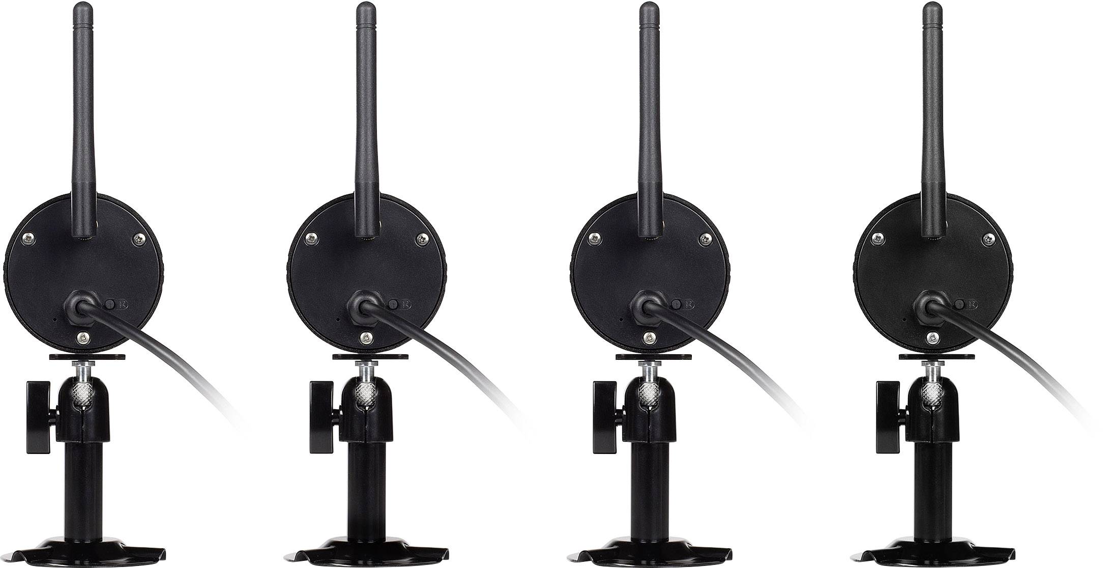 Smartwares  WDVR840S Funk-Überwachungskamera-Set  mit 4 Kameras 1920 x 1080 Pixel  2.4 GHz