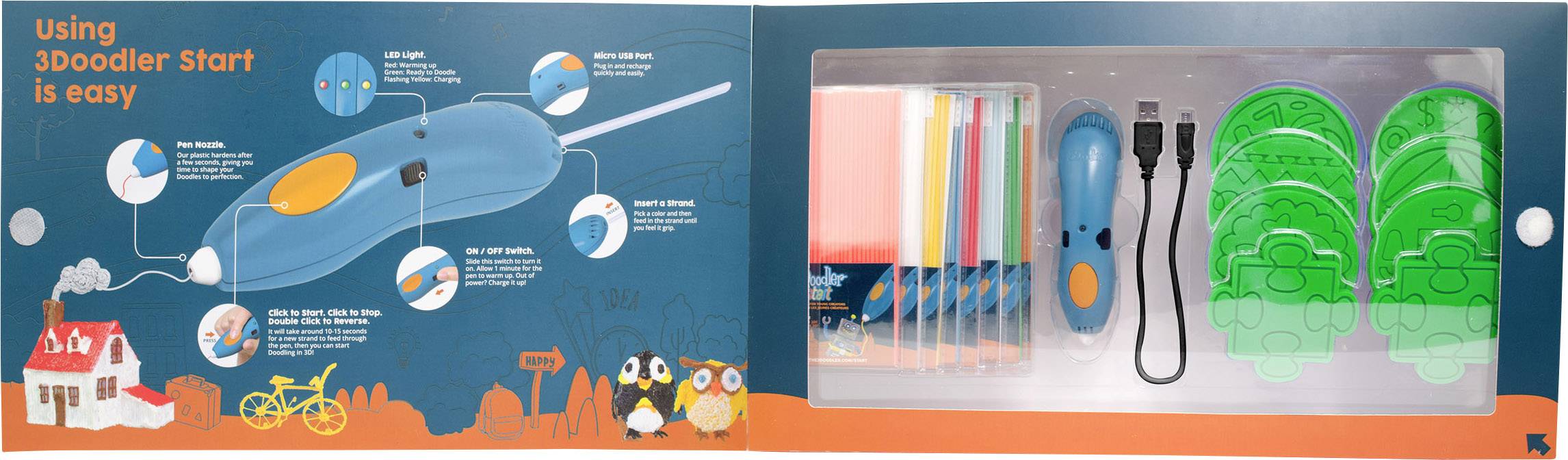 3Doodler START PACK Super Mega Set 3D Drucker-Stift