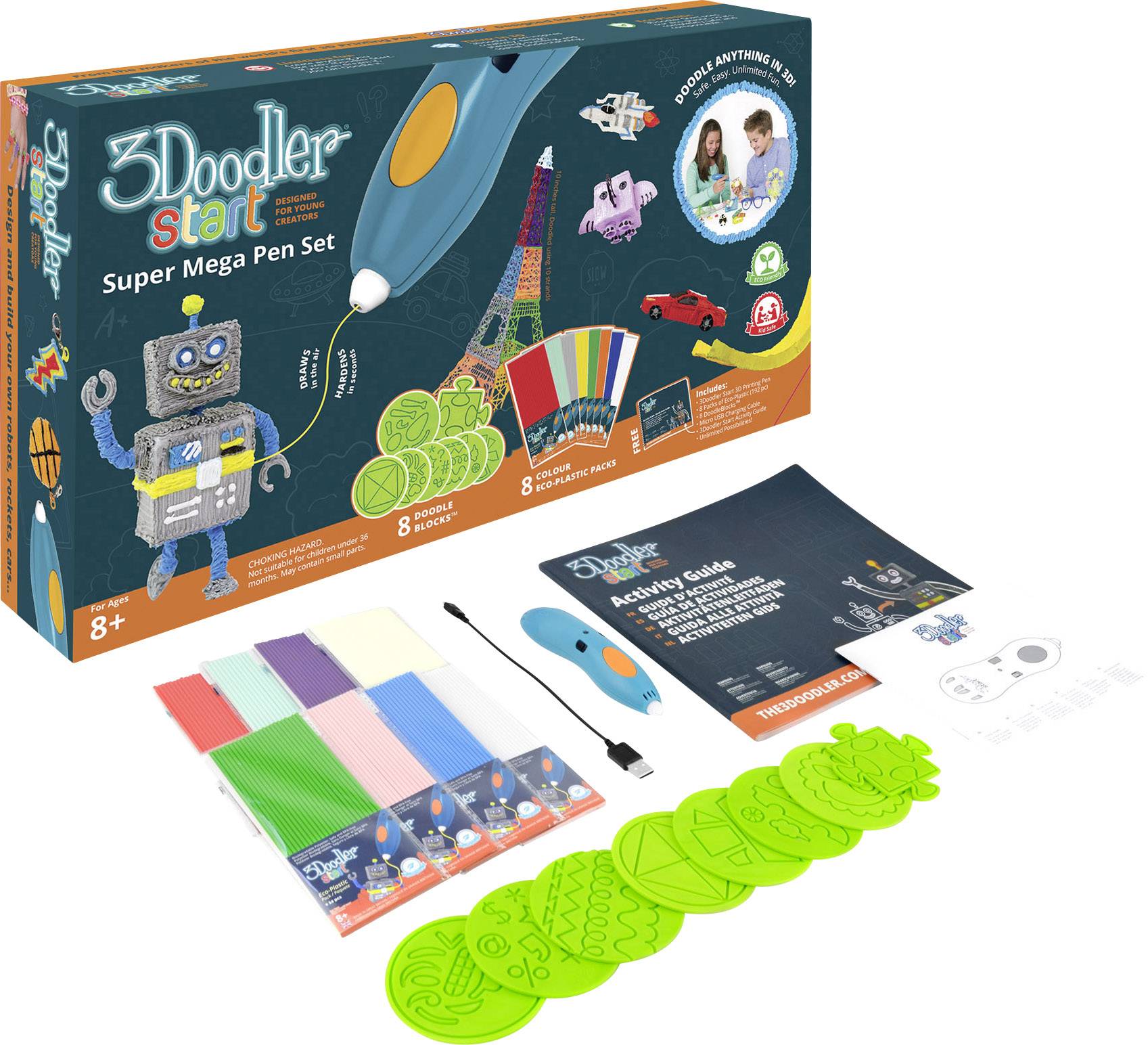 3Doodler START PACK Super Mega Set 3D Drucker-Stift