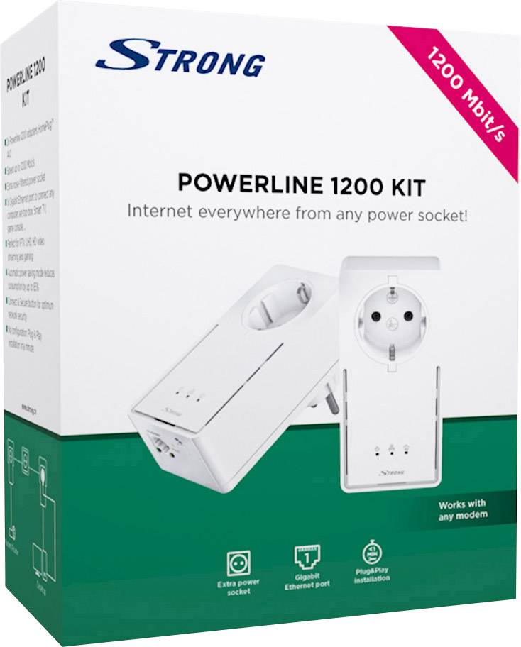 Strong Powerline 1200 Duo Powerline Starter Kit 1200MBit/s