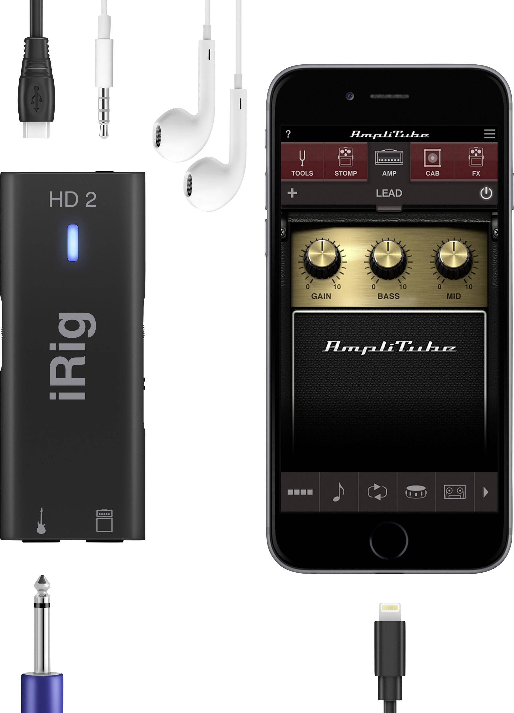 IK Multimedia Gitarren Interface iRig HD-2