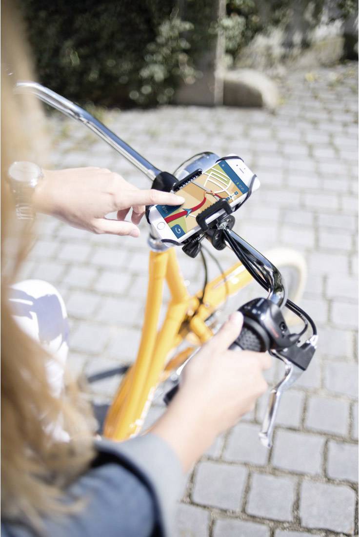 Hama Uni-Smart Handy Halteschale Fahrrad Passend für Handy-Modell: Universal Breite (max.): 90 mm