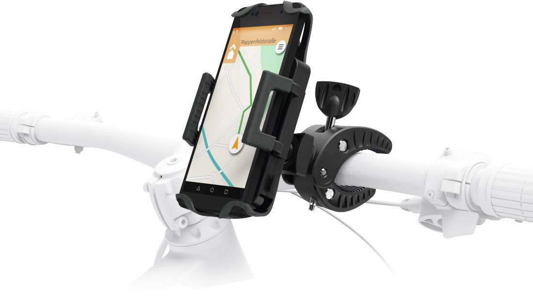 Hama Uni-Smart Handy Halteschale Fahrrad Passend für Handy-Modell: Universal Breite (max.): 90 mm