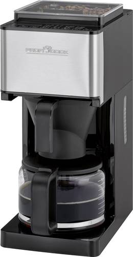 Profi Cook PC-KA 1138 Kaffeemaschine Schwarz, Edelstahl Fassungsvermögen Tassen=10 mit Mahlwerk