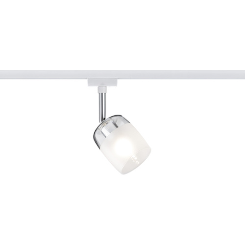 Paulmann Blossom Hochvolt-Schienensystem-Leuchte URail G9 10W LED Weiß, Satin, Transparent