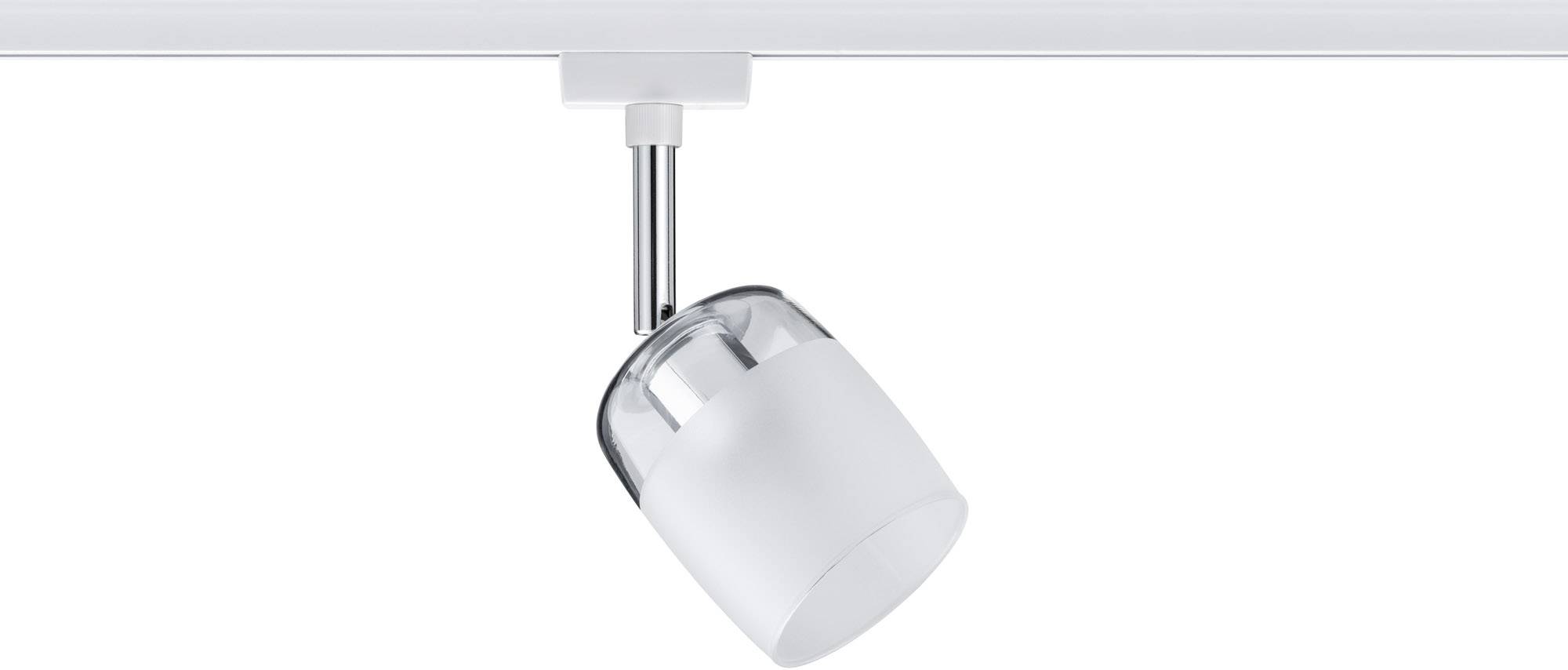 Paulmann Blossom Hochvolt-Schienensystem-Leuchte URail G9 10W LED Weiß, Satin, Transparent