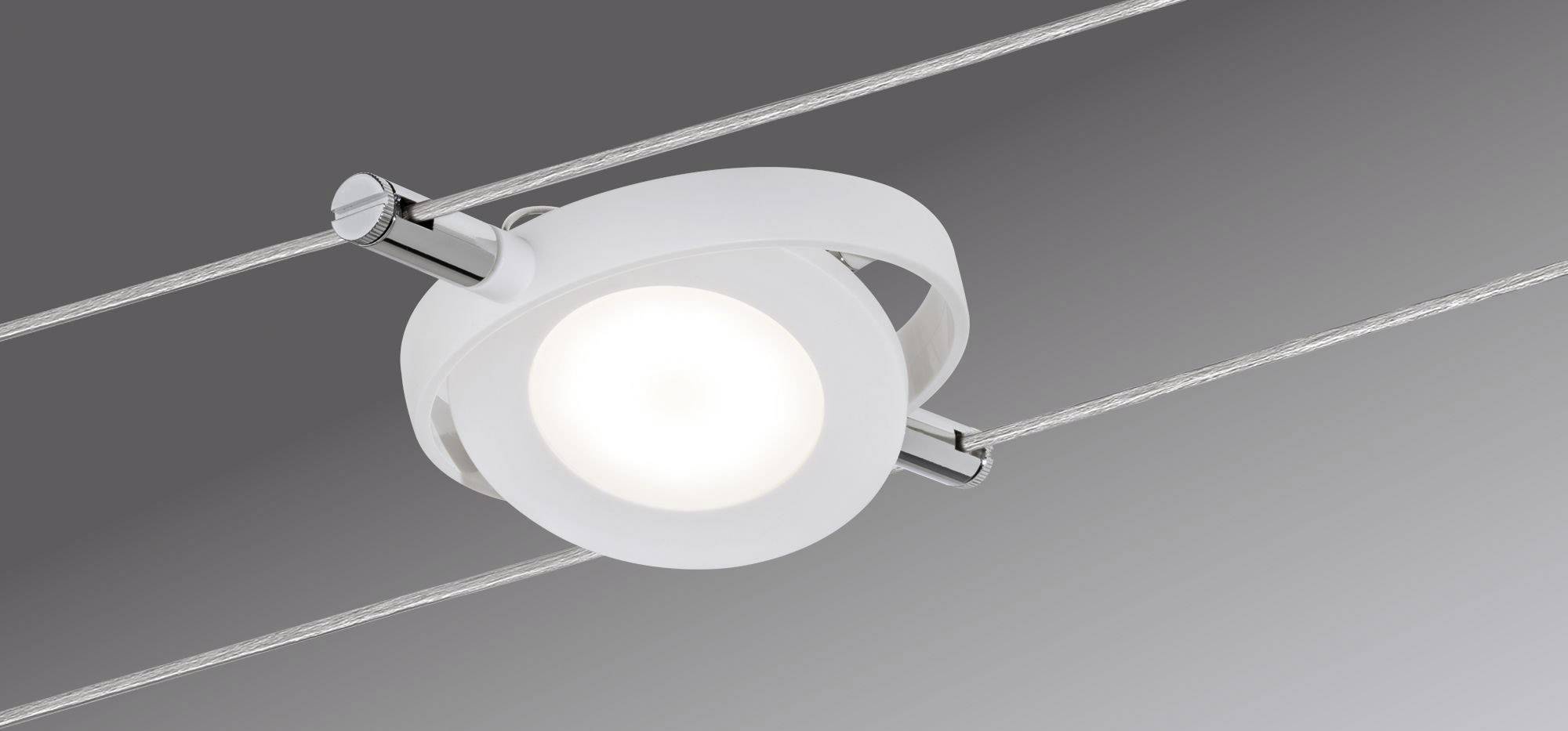Paulmann RoundMc 50107 Seil-Komplettsystem LED fest eingebaut 16W LED Weiß (matt)
