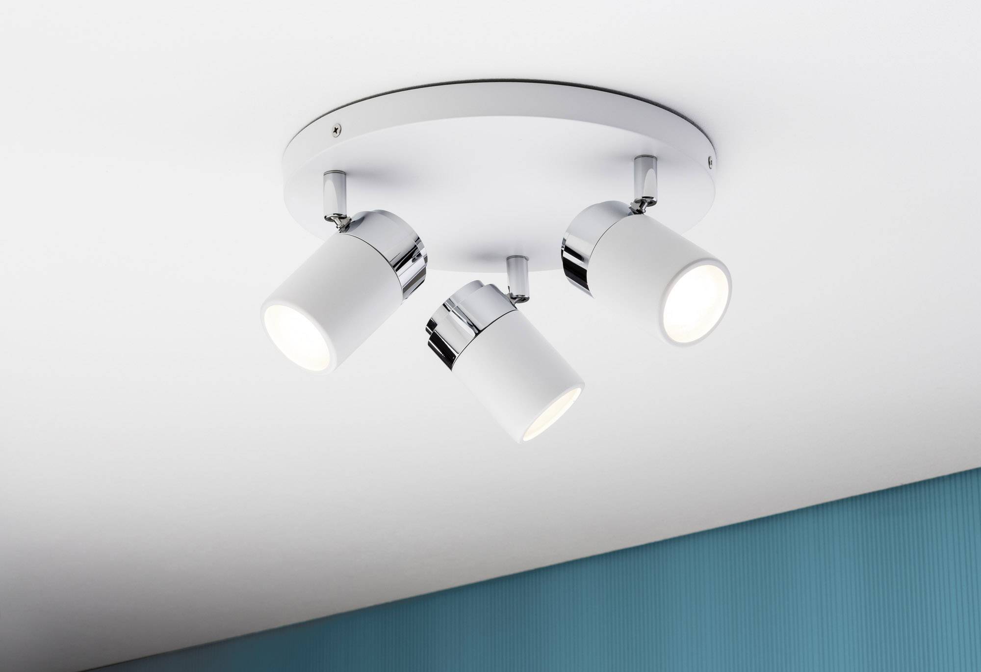 Paulmann Zyli 66712 Bad-Deckenleuchte 30W Weiß, Chrom