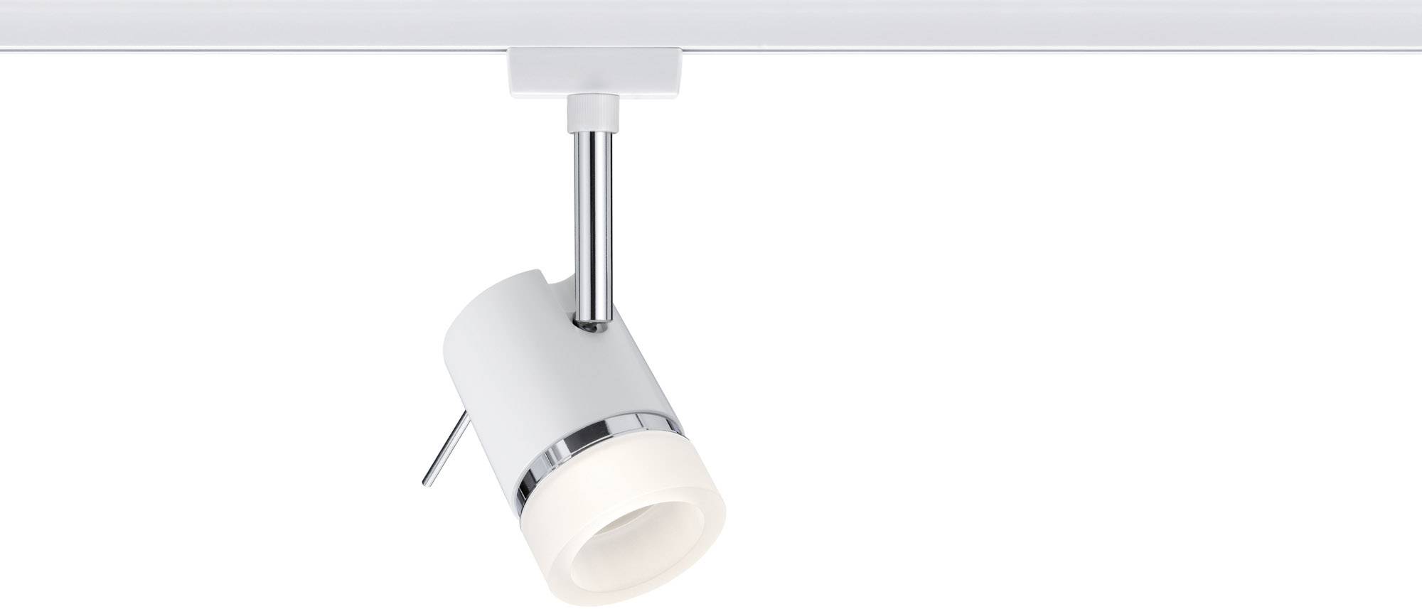 Paulmann Pipe Hochvolt-Schienensystem-Leuchte URail GU10 10W LED Weiß, Chrom
