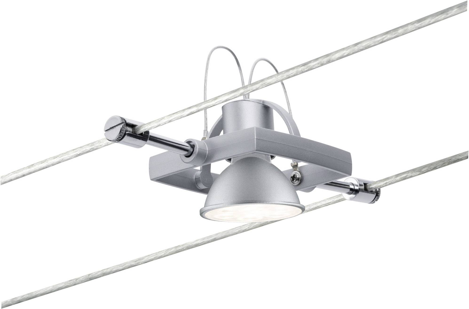 Paulmann Niedervolt-Seilsystem-Leuchte Universell GU5.3 10W LED Chrom (matt)