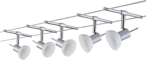 Paulmann Sheela 94136 Seil-Basissystem GU5.3 50W LED Chrom (matt), Opal