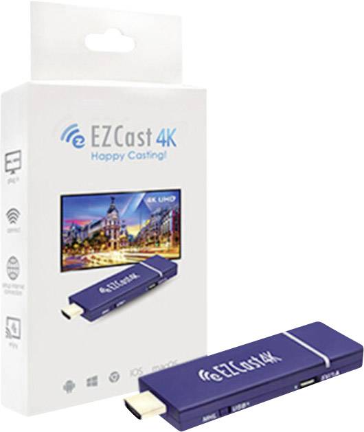 EZCast Renkforce 4K HDMI Streaming Stick AirPlay, DLNA, Miracast