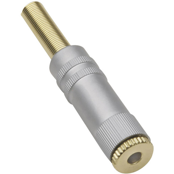 TRU Components TC-2502108 Klinken-Steckverbinder 2.5mm Kupplung, gerade Polzahl (num): 3 Stereo Gold
