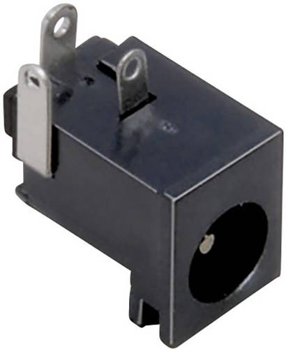 TRU Components Niedervolt-Steckverbinder Buchse, Einbau horizontal 6.3mm 2.5mm