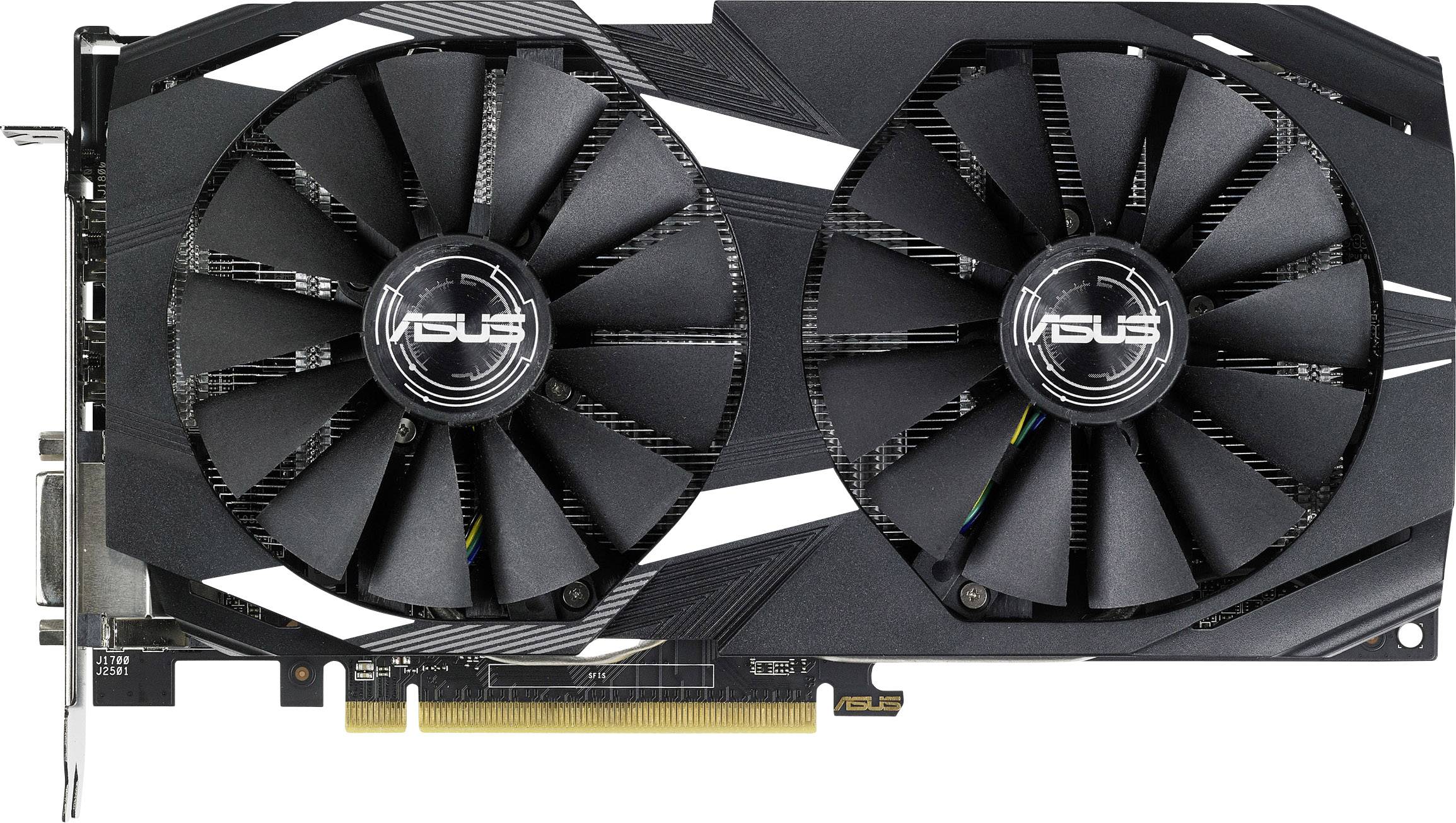 Asus Grafikkarte AMD Radeon RX 580 Dual Overclocked 8GB GDDR5-RAM PCIe HDMI®, DVI, DisplayPort Übertaktet / Overclocked