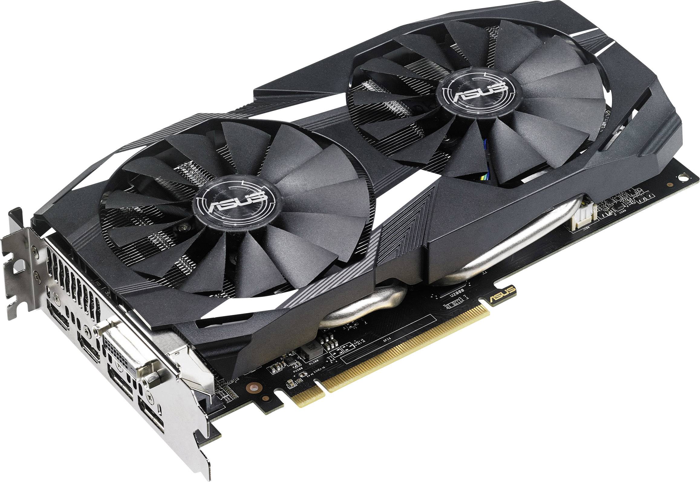 Asus Grafikkarte AMD Radeon RX 580 Dual Overclocked 8GB GDDR5-RAM PCIe HDMI®, DVI, DisplayPort Übertaktet / Overclocked