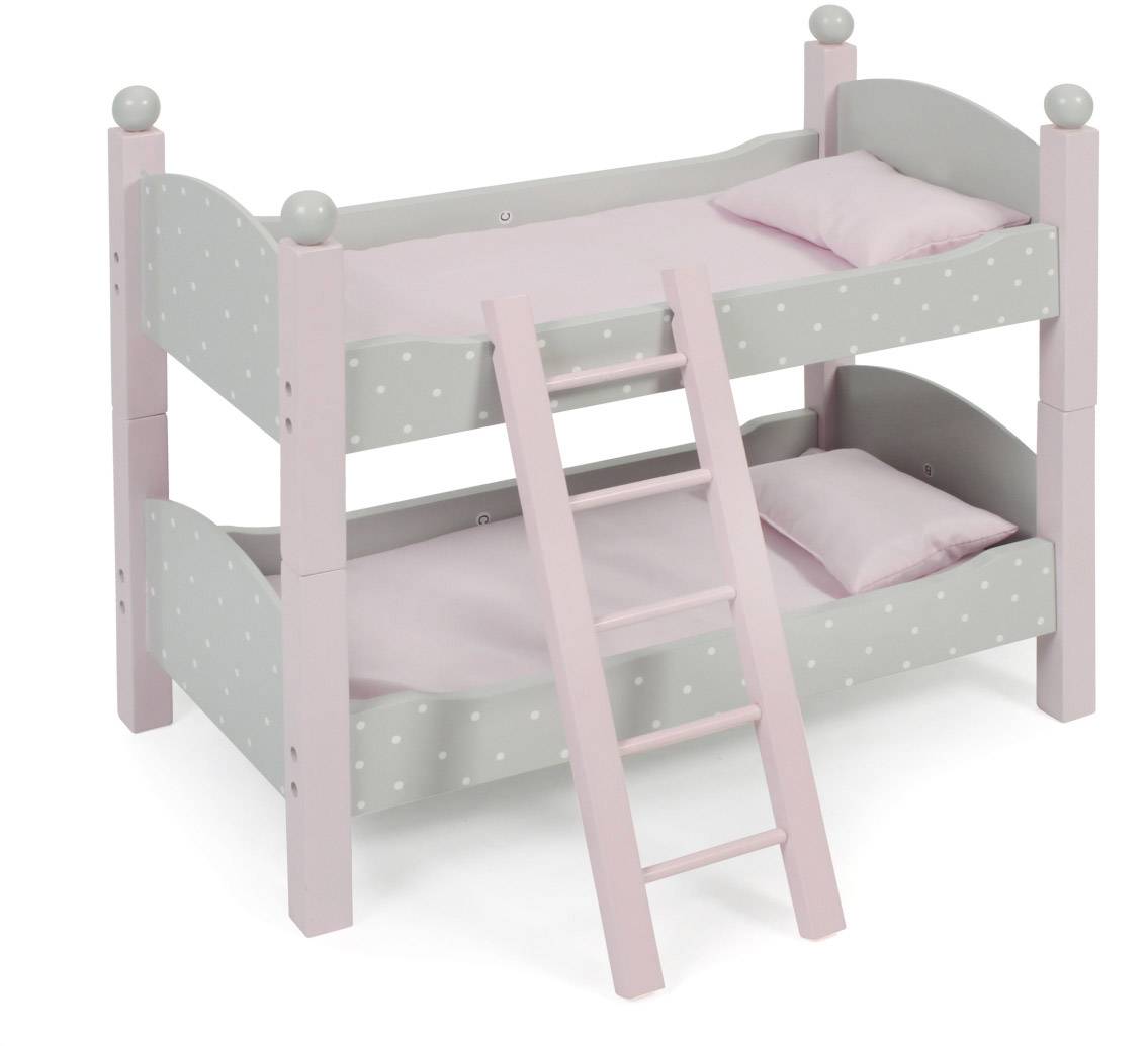 Holz-Puppenetagenbett Puntos Grey 51391