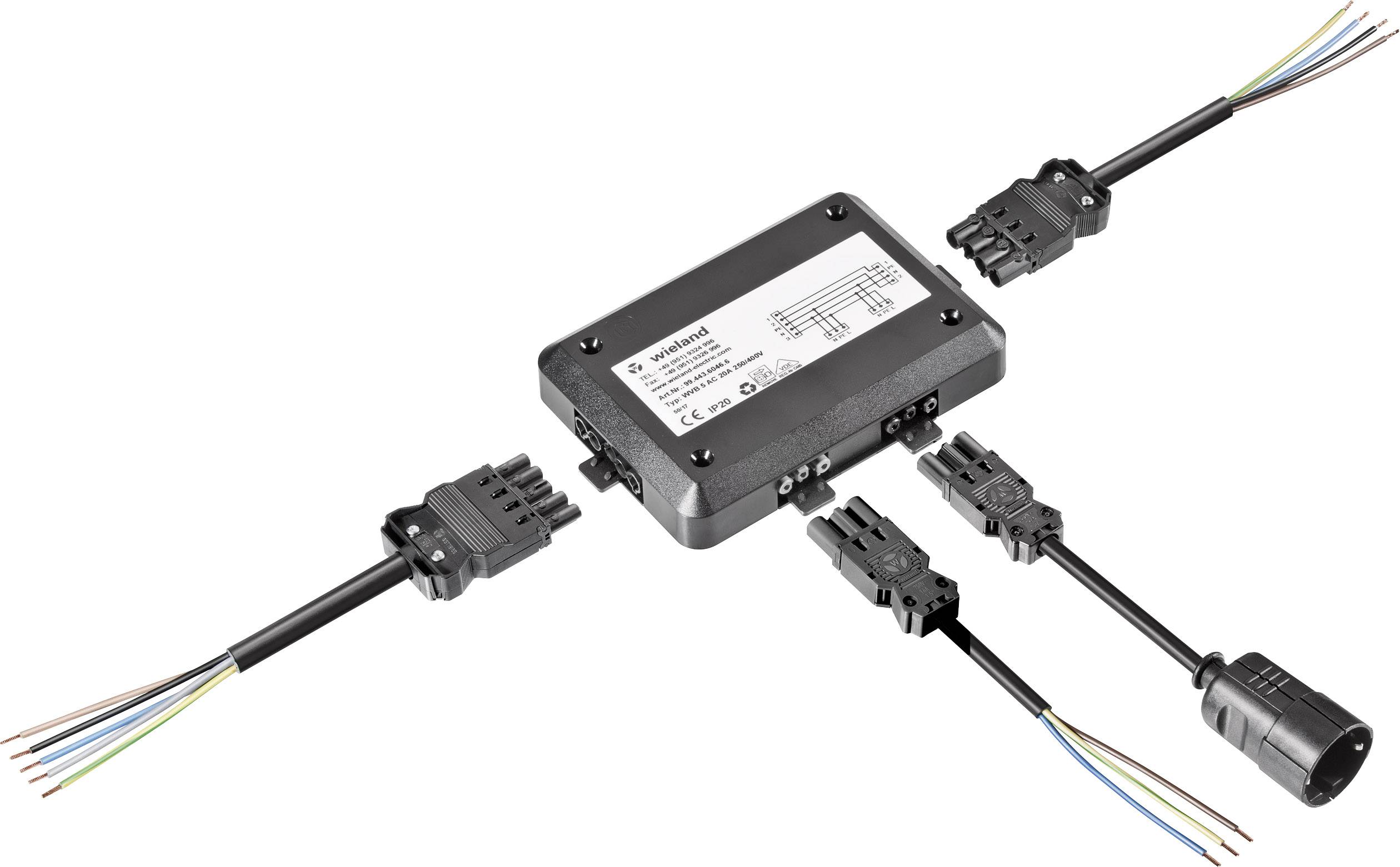 Wieland 99.445.6046.6 Verteiler Schwarz