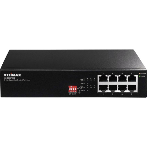 Switch réseau EDIMAX GS-1008PH V2 GS-1008PH V2 8 ports fonction PoE 1 pc(s)
