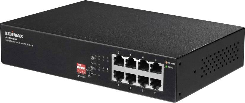 EDIMAX GS-1008PH V2 Netzwerk Switch 8 Port  PoE-Funktion