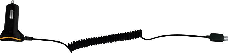 LogiLink USB Kfz Netzteil mit Micro-USB Kabel und USB-Port Belastbarkeit Strom max.=2.1 A 12 V, 24 V