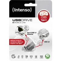 Intenso cMobile Line USB-Zusatzspeicher Smartphone/Tablet Silber 64GB USB-A (USB 3.2 Gen 1) Intenso cMobile Line USB-Zusatzspeicher Smartphone/Tablet Silber 64GB USB-A (USB 3.2 Gen 1)