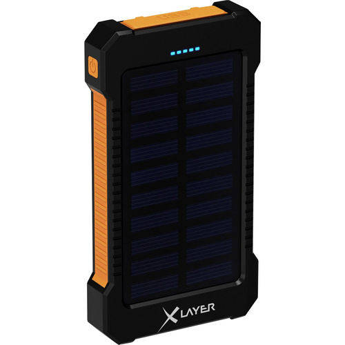 Xlayer Powerbank Plus 211474 Solar-Ladegerät Ladestrom Solarzelle 150 mA  8000 mAh