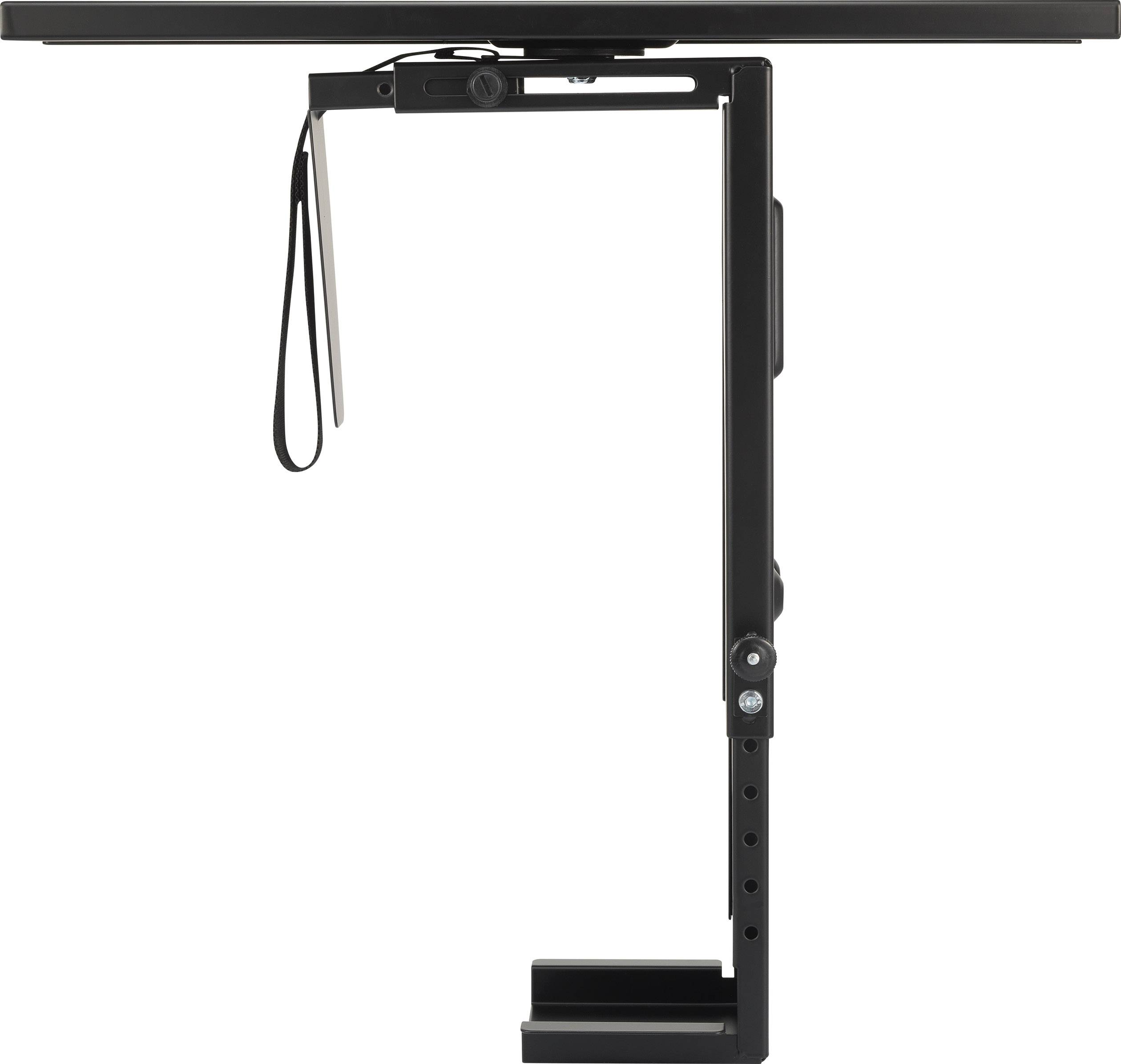 SpeaKa Professional PC Halterung Untertisch, Vertikal SP-6353552 Schwarz Belastbar bis=10kg