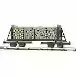 Busch Feldbahn 12247 H0f Feldbahn Drehgestell-Flachwagen mit Stirnwand und Holzbeladung Busch Feldbahn 12247 H0f Feldbahn Drehgestell-Flachwagen mit Stirnwand und Holzbeladung