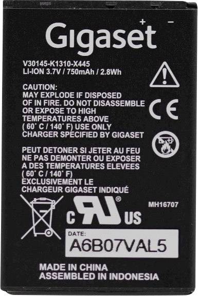 Gigaset Pro V30145-K1310-X445 Akku SL450HX/SL450/SL450A GO Schnurlostelefon Akku
