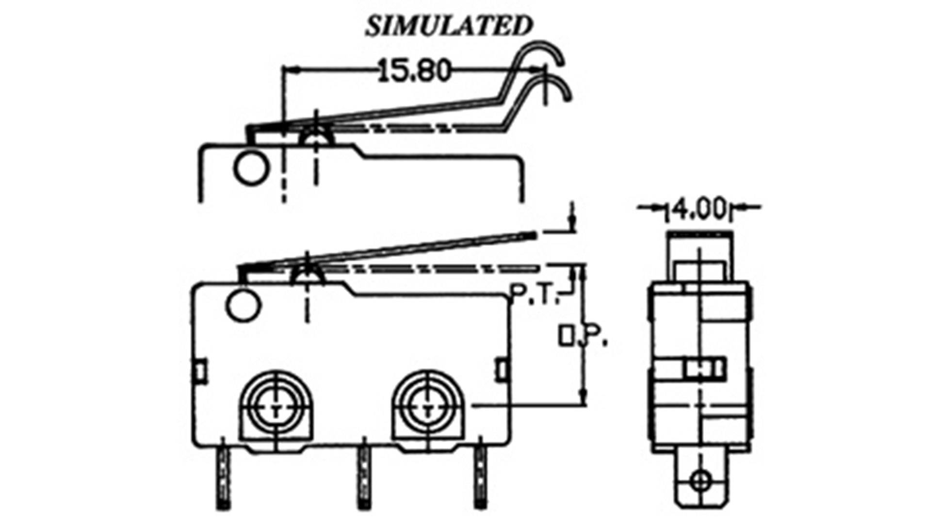 TRU Components TC-MS03 Mikroschalter TC-MS03 5A tastend