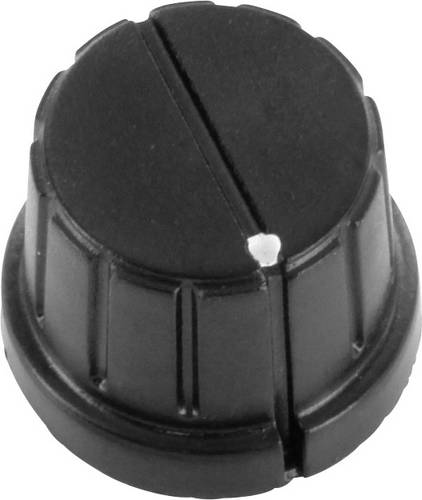 TRU Components TC-DK16 TC-DK16 Drehknopf mit Knopfmarkierung Schwarz (Ø) 16 mm